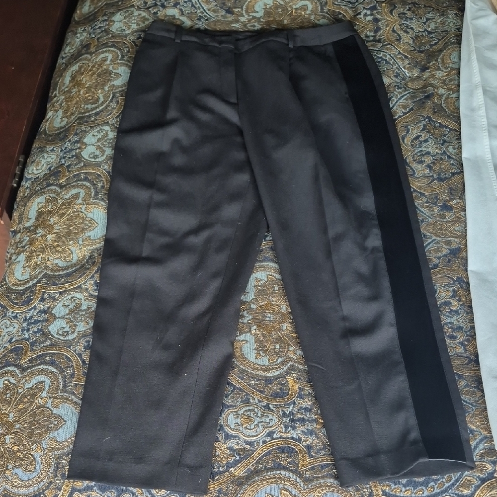 BCBGMaxAzria Black Dress Pants with Side Stripe